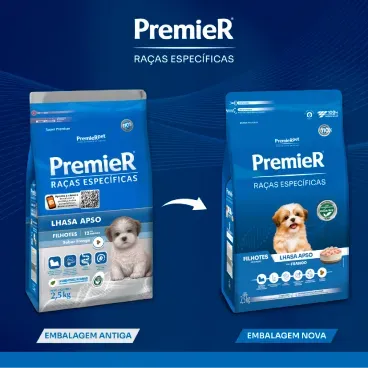 Nova embalagem Racao Premier Racas Especificas Lhasa Apso Filhotes
